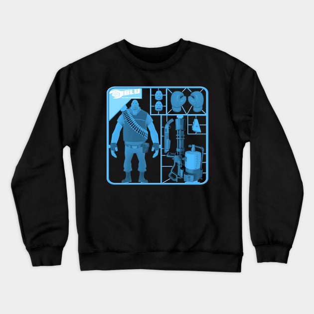 Team Fortress 2 - Heavy Weapons Guy Model Sprue - Blu Crewneck Sweatshirt by Reds94